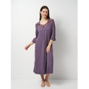 Нічна сорочка Cotpark   2XL,3XL,4XL,5XL фіолетова 13708-В-02